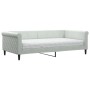 Schlafsofa mit hellgrauer Samtmatratze 100x200 cm von vidaXL, Betten und Lattenroste - Ref: Foro24-3197754, Preis: 343,99 €, ...