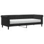 Sofá cama con colchón terciopelo negro 80x200 cm de vidaXL, Camas y somieres - Ref: Foro24-3197744, Precio: 327,50 €, Descuen...