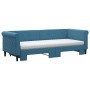 Trundle sofa bed with blue velvet mattress 80x200 cm by vidaXL, Beds and slatted bases - Ref: Foro24-3197787, Price: 432,28 €...