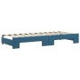 Trundle sofa bed with blue velvet mattress 80x200 cm by vidaXL, Beds and slatted bases - Ref: Foro24-3197787, Price: 432,28 €...