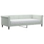 Sofa bed with light gray velvet mattress 90x200 cm by vidaXL, Beds and slatted bases - Ref: Foro24-3197747, Price: 349,74 €, ...