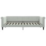 Sofa bed with light gray velvet mattress 90x200 cm by vidaXL, Beds and slatted bases - Ref: Foro24-3197747, Price: 349,74 €, ...