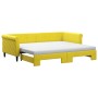 Sofá cama nido con colchón terciopelo amarillo 90x200 cm de vidaXL, Camas y somieres - Ref: Foro24-3197800, Precio: 480,73 €,...