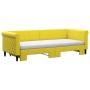 Sofá cama nido con cajones terciopelo amarillo 80x200 cm de vidaXL, Camas y somieres - Ref: Foro24-3197793, Precio: 453,99 €,...