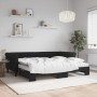 Sofá cama nido con colchón terciopelo negro 90x200 cm de vidaXL, Camas y somieres - Ref: Foro24-3197799, Precio: 458,21 €, De...