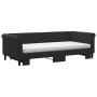 Sofá cama nido con colchón terciopelo negro 90x200 cm de vidaXL, Camas y somieres - Ref: Foro24-3197799, Precio: 458,21 €, De...