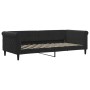 Sofá cama nido con colchón terciopelo negro 90x200 cm de vidaXL, Camas y somieres - Ref: Foro24-3197799, Precio: 458,21 €, De...