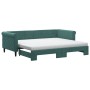 Sofá cama nido con colchón terciopelo verde oscuro 90x200 cm de vidaXL, Camas y somieres - Ref: Foro24-3197797, Precio: 436,8...