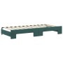 Sofá cama nido con colchón terciopelo verde oscuro 90x200 cm de vidaXL, Camas y somieres - Ref: Foro24-3197797, Precio: 436,8...