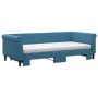 Sofá cama nido con colchón terciopelo azul 90x200 cm de vidaXL, Camas y somieres - Ref: Foro24-3197794, Precio: 435,01 €, Des...