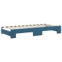 Sofá cama nido con colchón terciopelo azul 90x200 cm de vidaXL, Camas y somieres - Ref: Foro24-3197794, Precio: 435,01 €, Des...