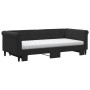 Sofá cama nido con colchón terciopelo negro 90x190 cm de vidaXL, Camas y somieres - Ref: Foro24-3197810, Precio: 499,99 €, De...