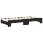 Trundle sofa bed with black velvet mattress 90x190 cm by vidaXL, Beds and slatted bases - Ref: Foro24-3197810, Price: 499,99 ...