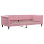 Trundle sofa bed with pink velvet mattress 90x200 cm by vidaXL, Beds and slatted bases - Ref: Foro24-3197798, Price: 437,98 €...