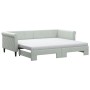 Trundle sofa bed with light gray velvet mattress 90x200 cm by vidaXL, Beds and slatted bases - Ref: Foro24-3197795, Price: 44...