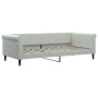 Trundle sofa bed with light gray velvet mattress 90x200 cm by vidaXL, Beds and slatted bases - Ref: Foro24-3197795, Price: 44...