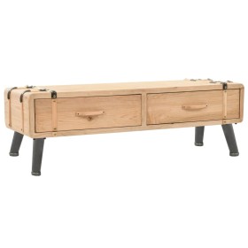 Mueble de TV madera maciza de abeto 110x33x35 cm de vidaXL, Muebles TV - Ref: Foro24-339299, Precio: 99,99 €, Descuento: %