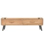 Solid fir wood TV stand 110x33x35 cm by vidaXL, TV Furniture - Ref: Foro24-339299, Price: 99,43 €, Discount: %