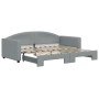 Sofá cama nido tela gris claro 90x190 cm de vidaXL, Camas y somieres - Ref: Foro24-3197198, Precio: 264,20 €, Descuento: %