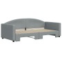 Sofá cama nido tela gris claro 90x190 cm de vidaXL, Camas y somieres - Ref: Foro24-3197198, Precio: 264,20 €, Descuento: %