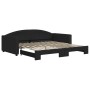 Sofá cama nido tela negro 100x200 cm de vidaXL, Camas y somieres - Ref: Foro24-3197195, Precio: 283,24 €, Descuento: %