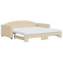 Sofá cama nido con colchón tela crema 100x200 cm de vidaXL, Camas y somieres - Ref: Foro24-3197215, Precio: 446,67 €, Descuen...