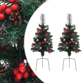 Árboles de Navidad artificiales de camino 2 uds PVC 76 cm de vidaXL, Arboles de navidad - Ref: Foro24-340524, Precio: 27,99 €...