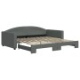 Sofá cama nido tela gris oscuro 100x200 cm de vidaXL, Camas y somieres - Ref: Foro24-3197194, Precio: 283,59 €, Descuento: %