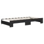 Trundle sofa bed with black fabric mattress 90x190 cm by vidaXL, Beds and slatted bases - Ref: Foro24-3197218, Price: 447,02 ...