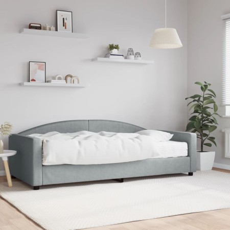 Sofá cama con colchón tela gris claro 100x200 cm de vidaXL, Camas y somieres - Ref: Foro24-3197175, Precio: 344,99 €, Descuen...