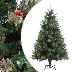 Christmas tree with pine cones green PVC and PE 120 cm by vidaXL, Christmas trees - Ref: Foro24-340525, Price: 90,99 €, Disco...