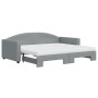 Sofá cama nido con colchón tela gris claro 90x190 cm de vidaXL, Camas y somieres - Ref: Foro24-3197216, Precio: 442,52 €, Des...