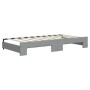 Trundle sofa bed with light gray fabric mattress 90x190 cm by vidaXL, Beds and slatted bases - Ref: Foro24-3197216, Price: 44...