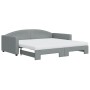 Sofá cama nido con colchón tela gris claro 100x200 cm de vidaXL, Camas y somieres - Ref: Foro24-3197211, Precio: 453,35 €, De...