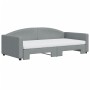 Sofá cama nido con colchón tela gris claro 100x200 cm de vidaXL, Camas y somieres - Ref: Foro24-3197211, Precio: 453,35 €, De...