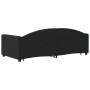 Sofá cama nido tela negro 90x190 cm de vidaXL, Camas y somieres - Ref: Foro24-3197200, Precio: 268,62 €, Descuento: %