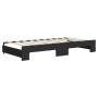 Sofá cama nido tela negro 90x190 cm de vidaXL, Camas y somieres - Ref: Foro24-3197200, Precio: 268,62 €, Descuento: %