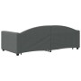 Sofá cama nido con cajones tela gris oscuro 90x190 cm de vidaXL, Camas y somieres - Ref: Foro24-3197235, Precio: 313,33 €, De...