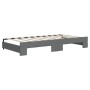 Sofá cama nido con cajones tela gris oscuro 90x190 cm de vidaXL, Camas y somieres - Ref: Foro24-3197235, Precio: 313,33 €, De...