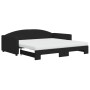 Sofá cama nido con colchón tela negro 100x200 cm de vidaXL, Camas y somieres - Ref: Foro24-3197213, Precio: 446,67 €, Descuen...