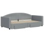 Trundle sofa bed with drawers light gray fabric 90x190 cm by vidaXL, Beds and slatted bases - Ref: Foro24-3197234, Price: 315...