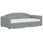 Trundle sofa bed with drawers light gray fabric 90x190 cm by vidaXL, Beds and slatted bases - Ref: Foro24-3197252, Price: 500...