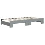 Trundle sofa bed with drawers light gray fabric 90x190 cm by vidaXL, Beds and slatted bases - Ref: Foro24-3197252, Price: 500...