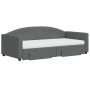 Sofá cama nido con cajones tela gris oscuro 90x190 cm de vidaXL, Camas y somieres - Ref: Foro24-3197253, Precio: 504,93 €, De...