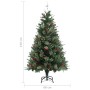 Weihnachtsbaum mit Tannenzapfen aus grünem PVC und PE 150 cm von vidaXL, Weihnachtsbäume - Ref: Foro24-340526, Preis: 83,27 €...