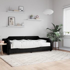 Sofa bed with black fabric mattress 90x190 cm by vidaXL, Beds and slatted bases - Ref: Foro24-3197628, Price: 377,99 €, Disco...