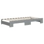 Trundle sofa bed with drawers light gray fabric 90x200 cm by vidaXL, Beds and slatted bases - Ref: Foro24-3197480, Price: 482...