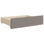 Sofá cama nido con cajones tela gris taupe 80x200 cm de vidaXL, Camas y somieres - Ref: Foro24-3197478, Precio: 477,99 €, Des...