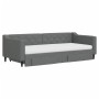 Trundle sofa bed with drawers dark gray fabric 90x200 cm by vidaXL, Beds and slatted bases - Ref: Foro24-3197481, Price: 517,...