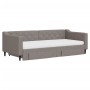 Trundle sofa bed with drawers taupe gray fabric 90x200 cm by vidaXL, Beds and slatted bases - Ref: Foro24-3197483, Price: 502...